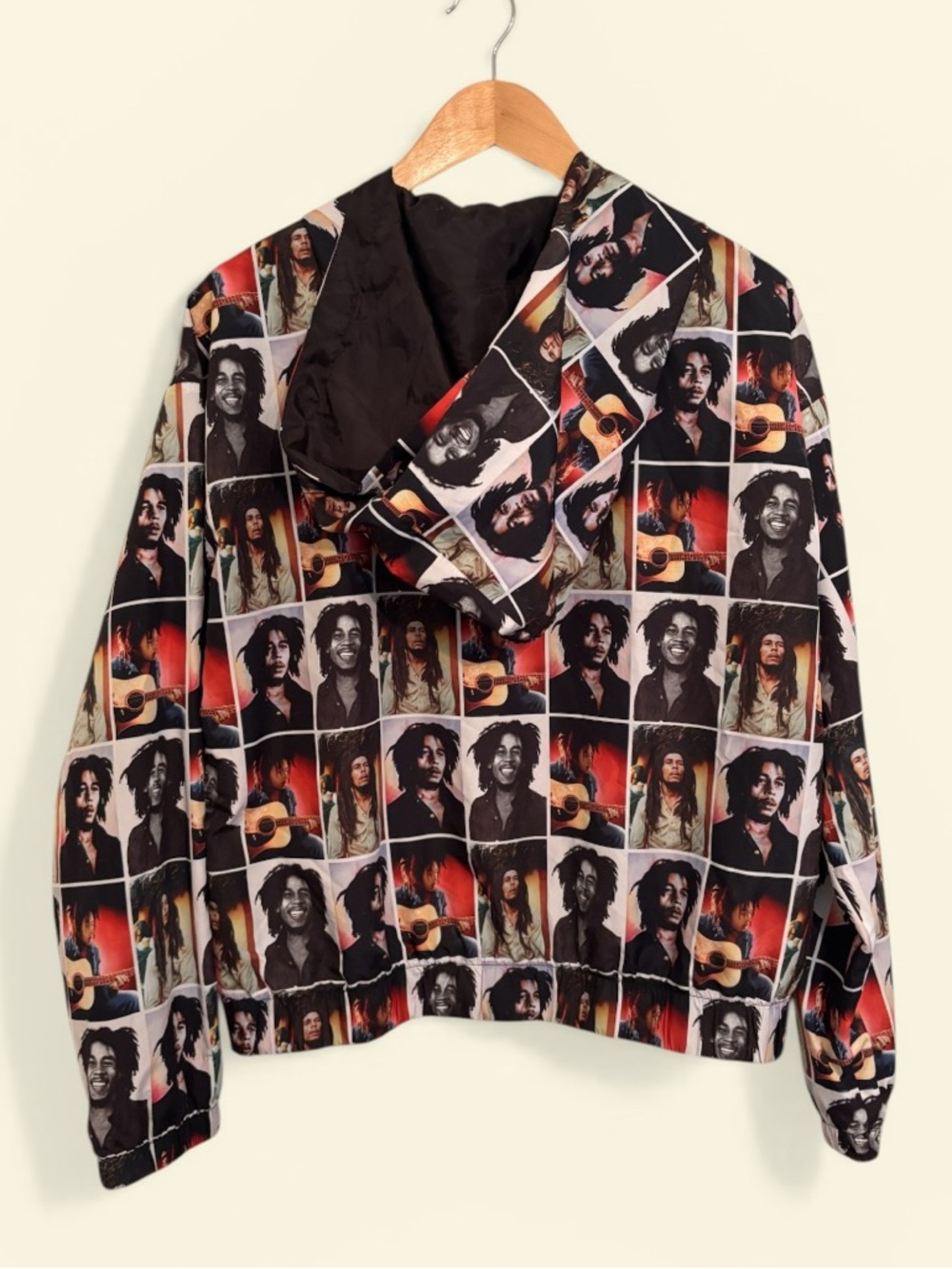 Bob Marley Photo-Print windbreaker Jacket - Picture 2 of 2